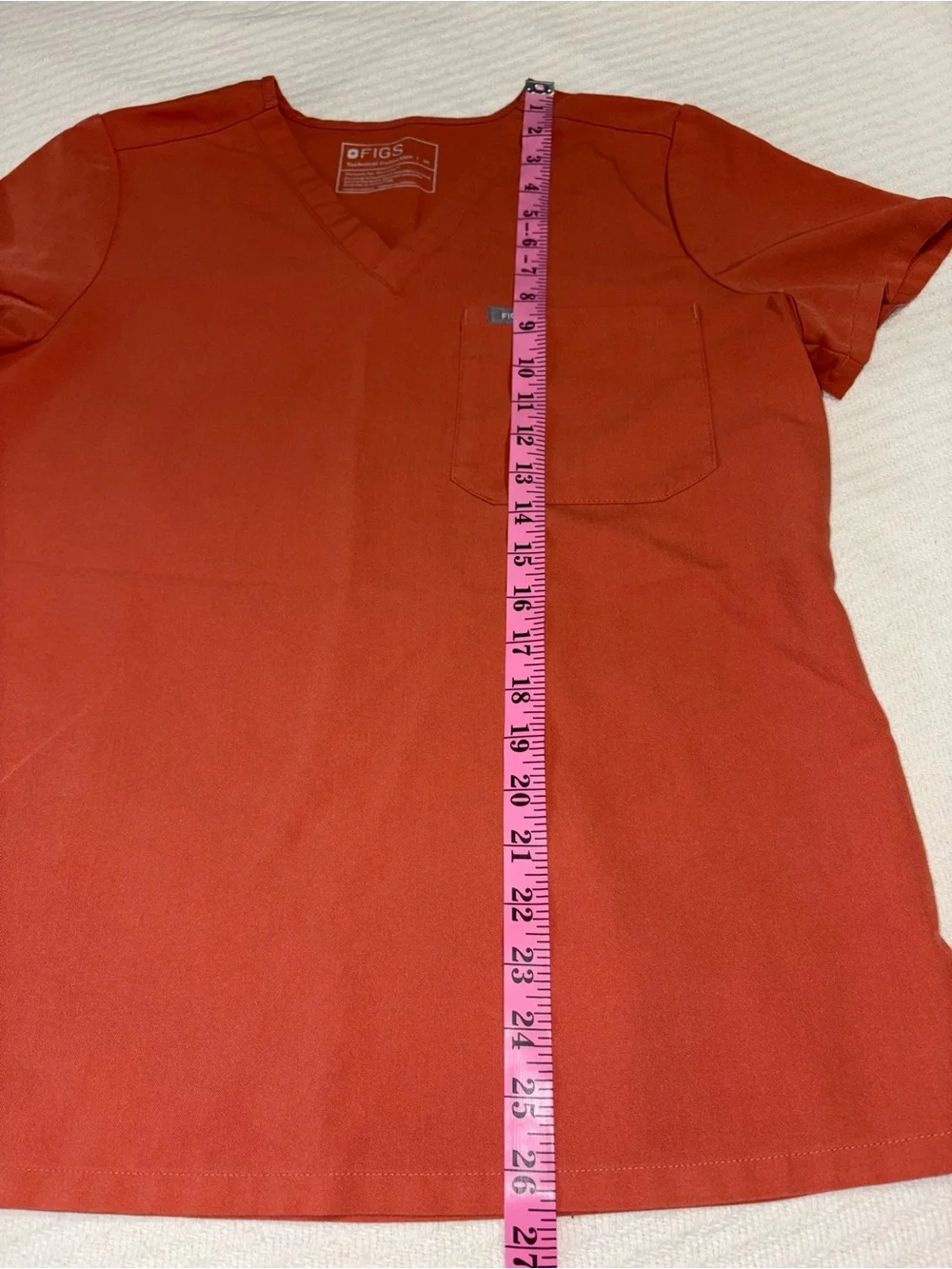 Figs Terracotta Orange Matching Scrub Top and Joggers Set